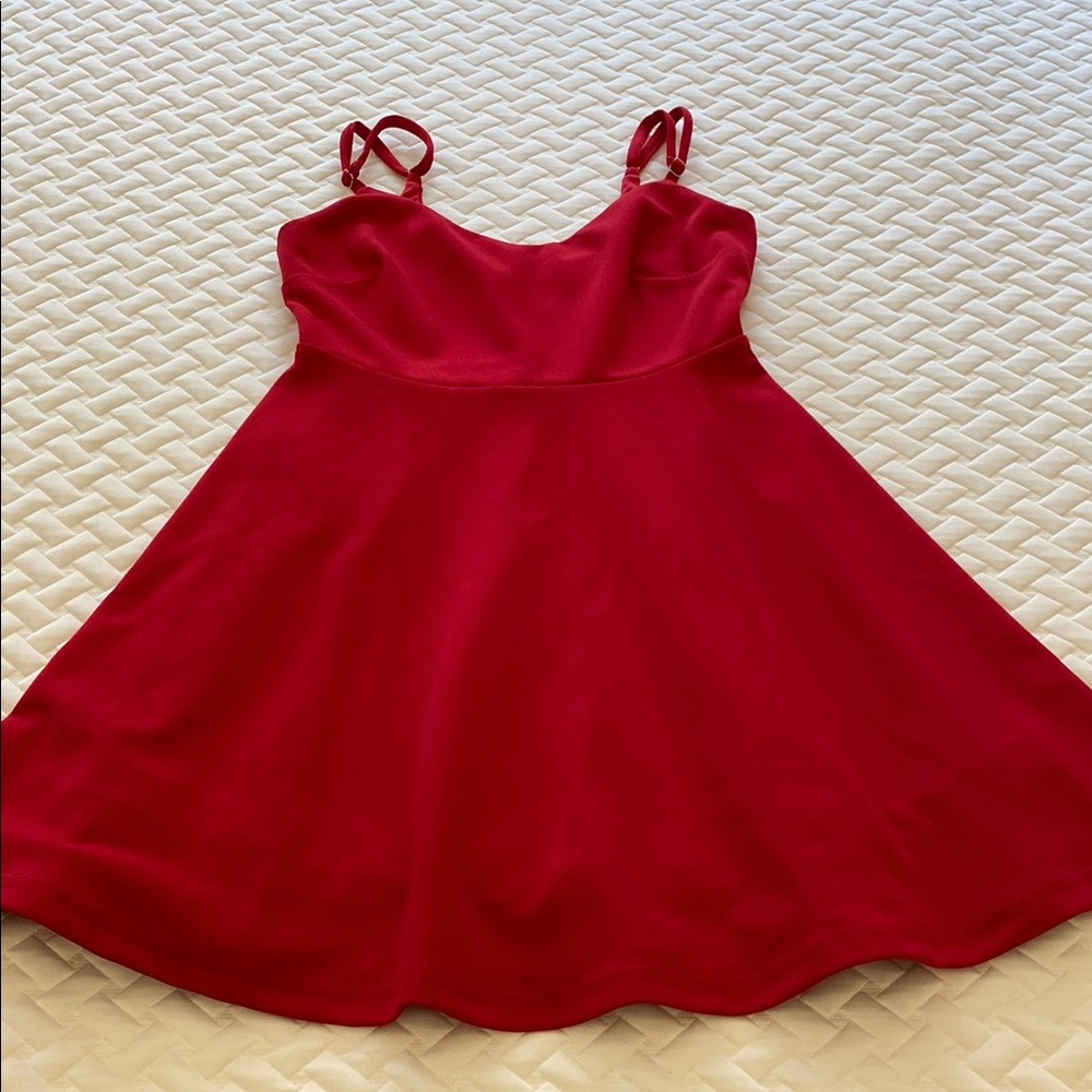Red Sleeveless Dress